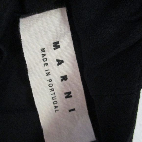 Marni Black Ruffle sleeveless little black Dress 44 US 8 10 very good condition - Picture 4 of 5